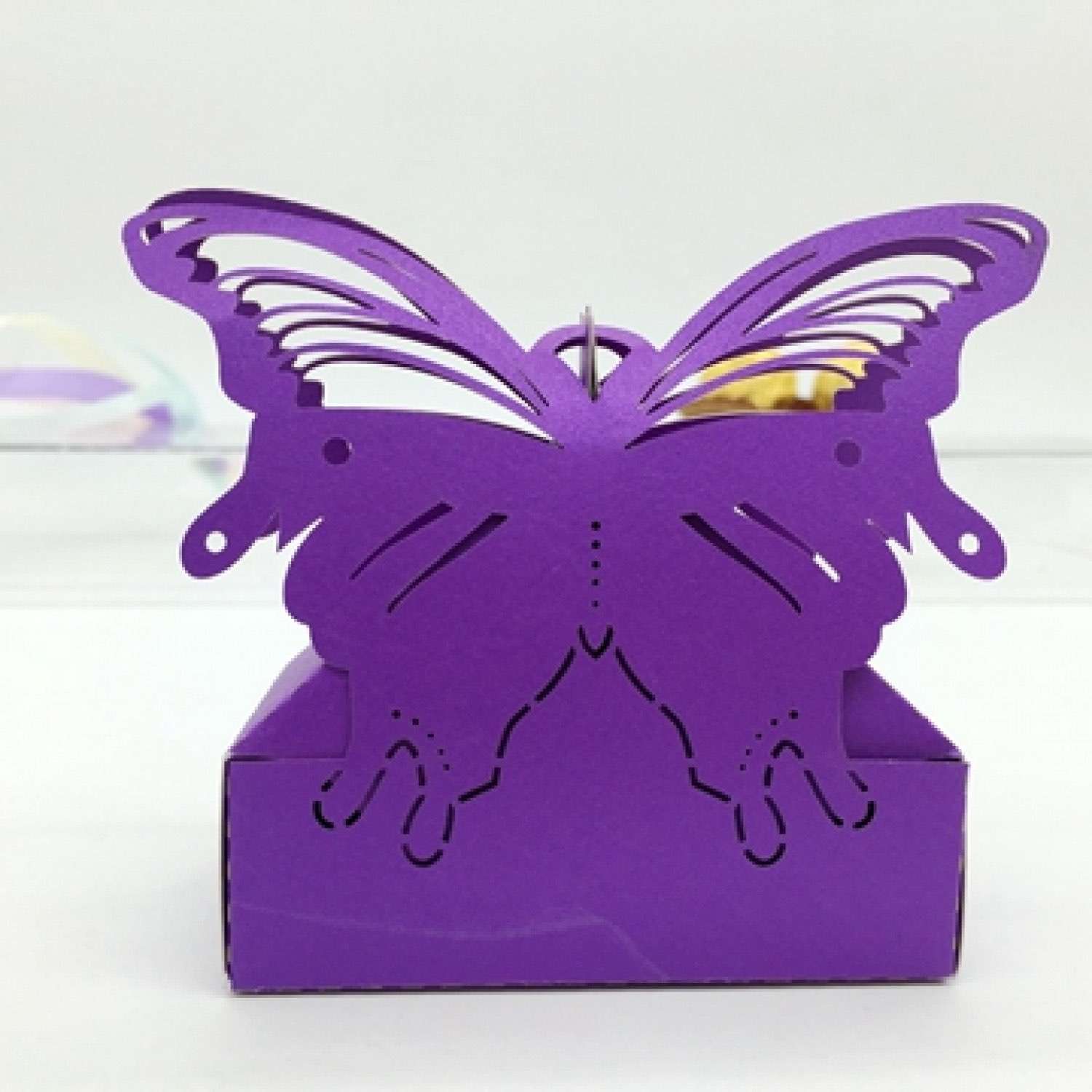 Laser Cut Butterfly Candy Box Wedding Supplies Customized 